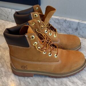 Timberland Kids Brown Leather Boots